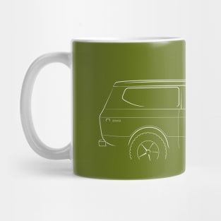 International Harvester Scout 2 - profile stencil, white Mug